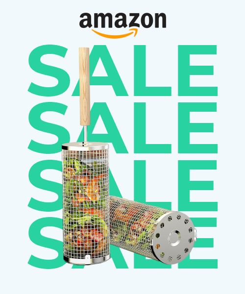 Rolling Grill Basket Set